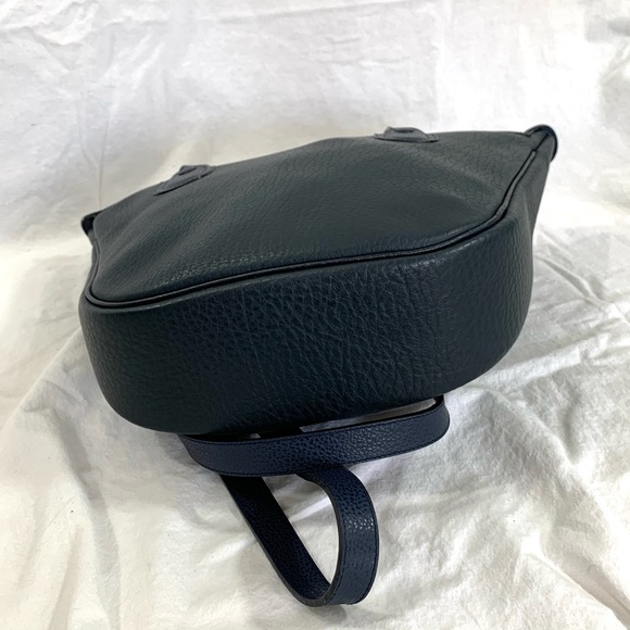 Blue pebble leather shoulder bag purse custom - Picture 9 of 12